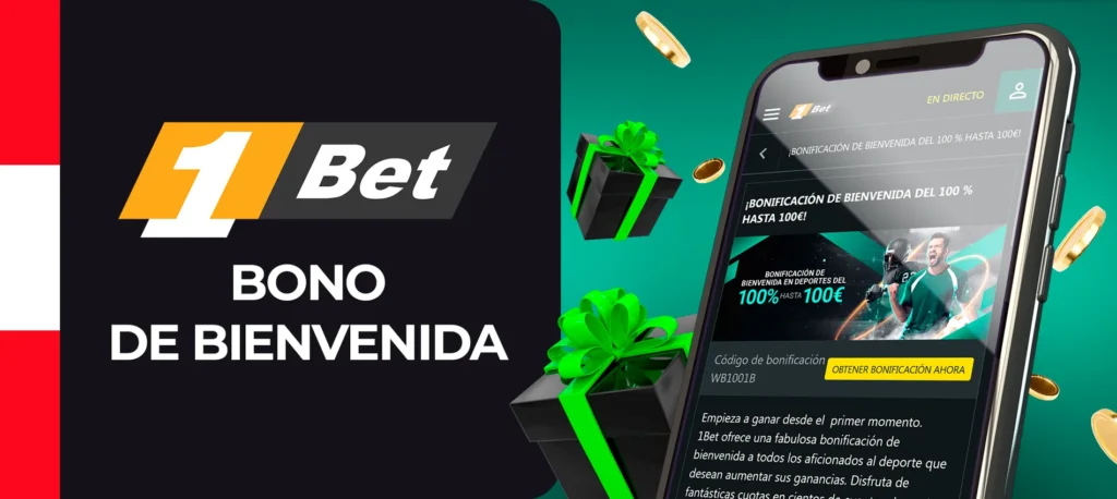 Gran bono principal para nuevos jugadores de 1Bet en Perú