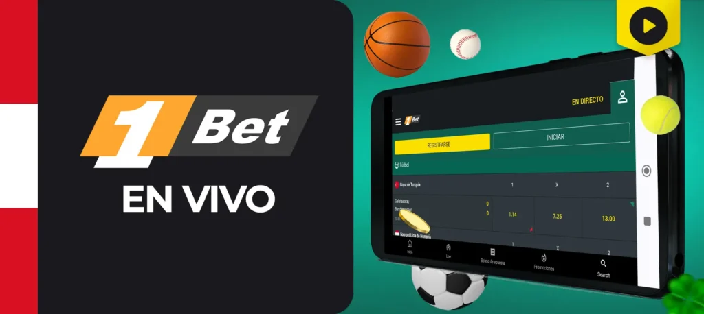 Emisiones deportivas y apuestas deportivas en 1Bet Perú