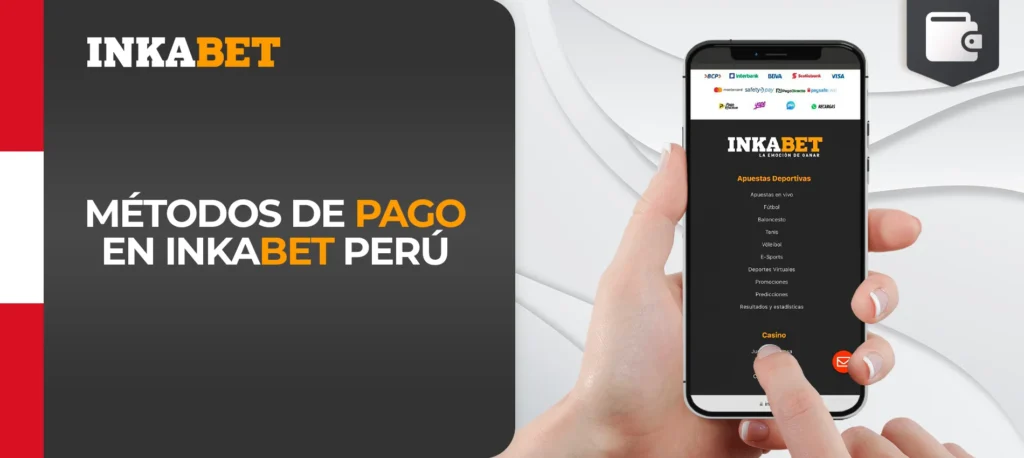 Todos los sistemas de pago posibles de la casa de apuestas Inkabet