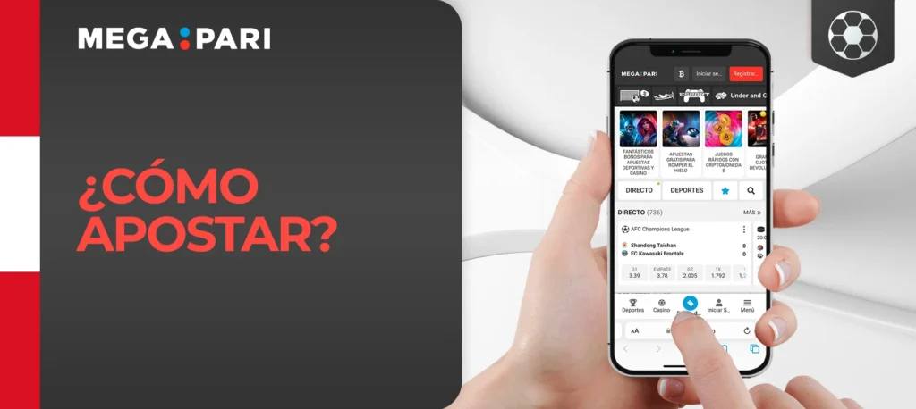 El proceso de apostar en la plataforma de la casa de apuestas Megapari