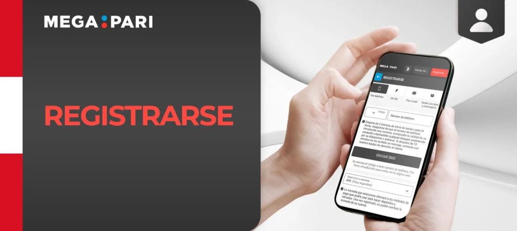 Instrucciones de registro en la plataforma Megapari