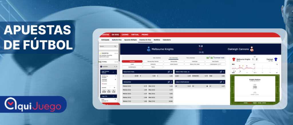 Apuestas de futbol en AquíJuego 