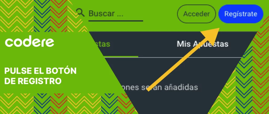 Vaya al sitio web oficial y haga clic en el botón de registro