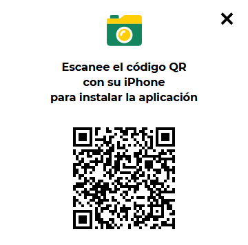 Código QR para descargar la aplicación Betwinner para iOS