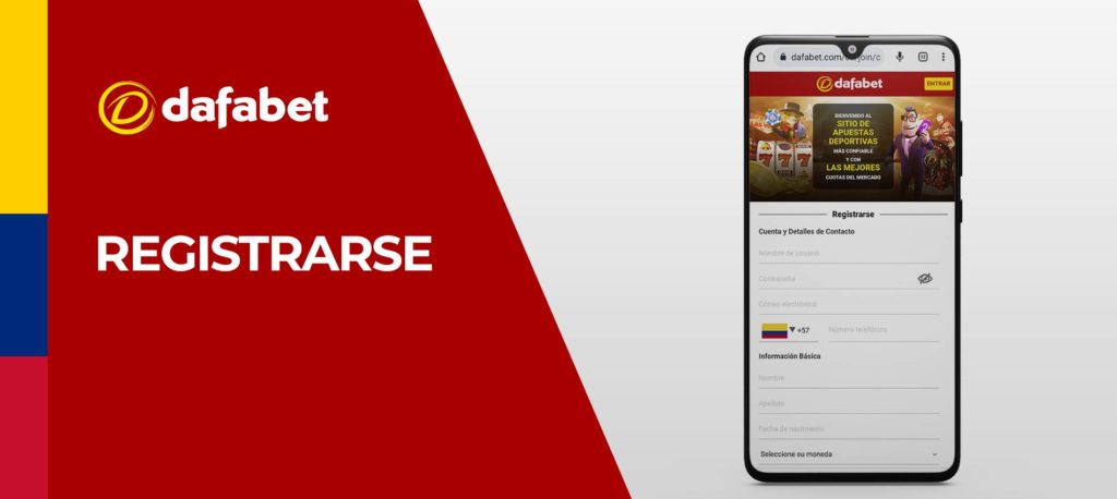 Cómo registrarse en el sitio de apuestas Dafabet Colombia