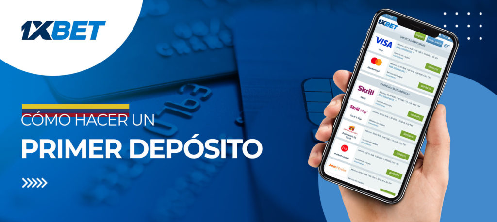 Todas las formas de hacer un depósito en la aplicación móvil de 1xbet