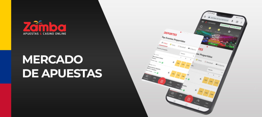 Línea de apuestas deportivas Zamba Colombia online