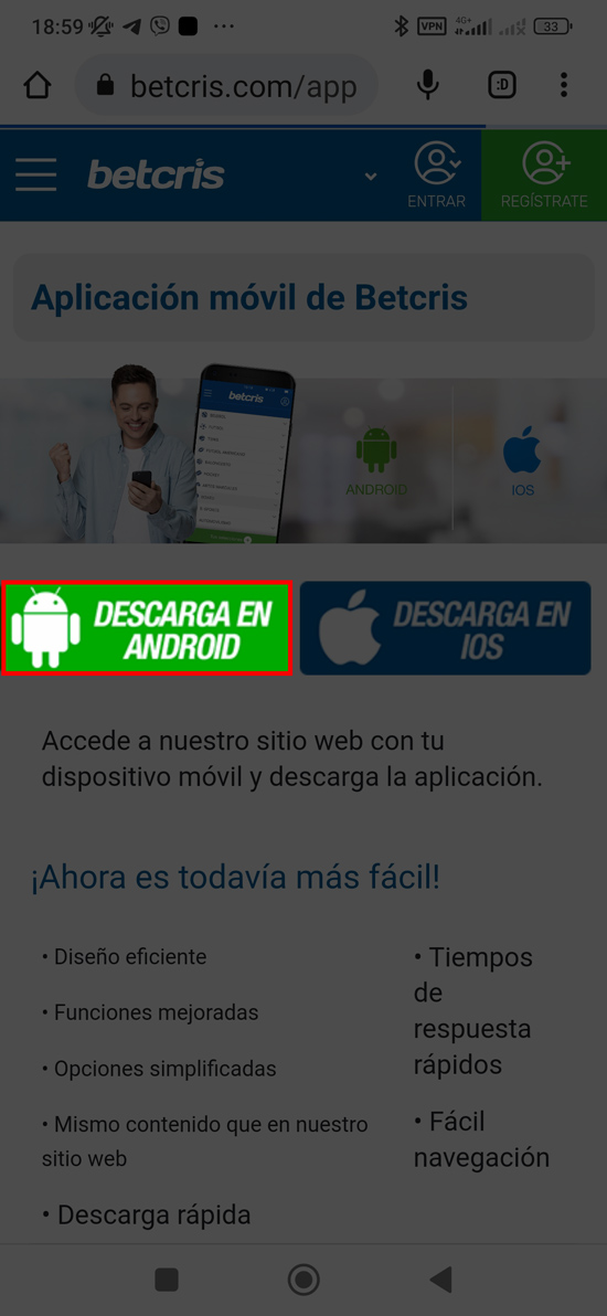 Paso 4. Selecciona la opción de Android: