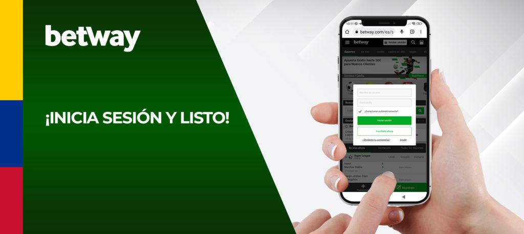 Cómo iniciar sesión en Betway