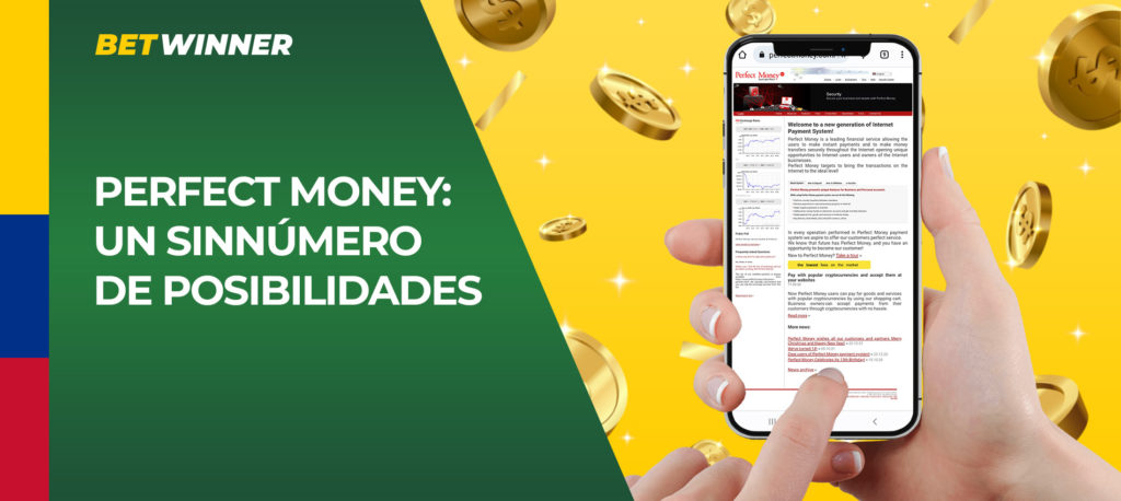 Cómo retirar dinero de su cuenta Betwinner utilizando Perfect money