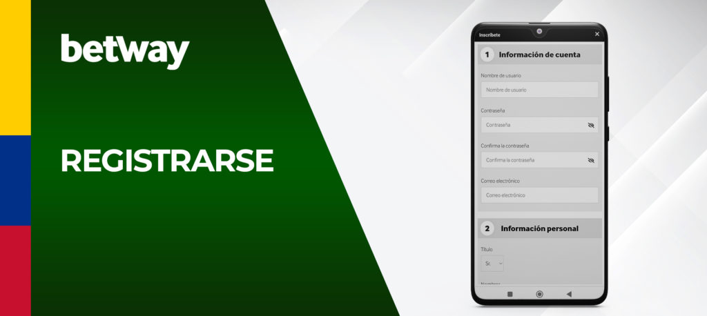 Cómo registrarse en el sitio web de la casa de apuestas Betway utilizando un teléfono móvil