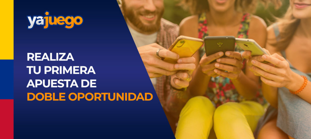 Haz tu primera apuesta de doble chance en YaJuego Colombia