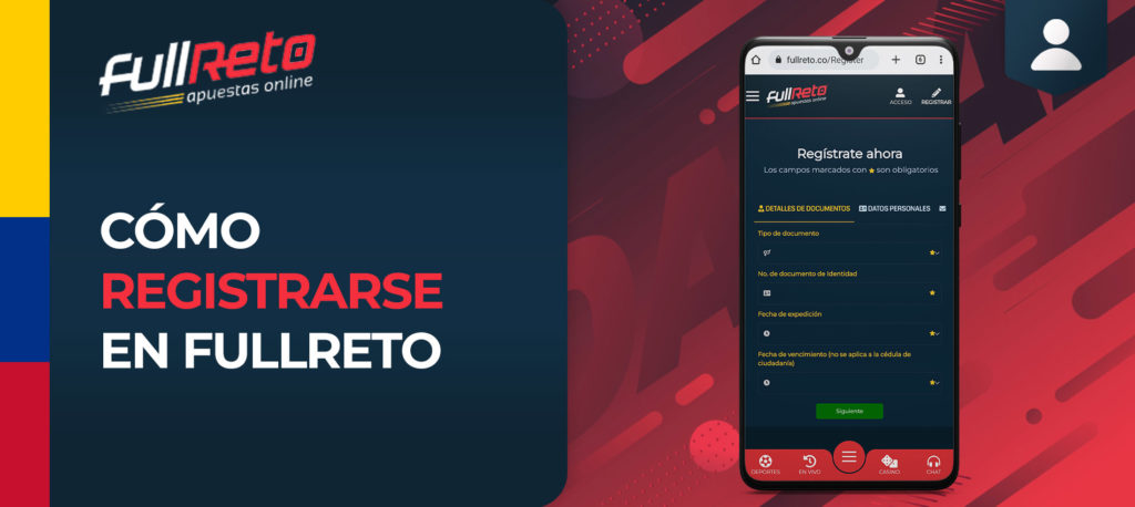 Cómo registrarse y verificacarse en Fullreto Colombia