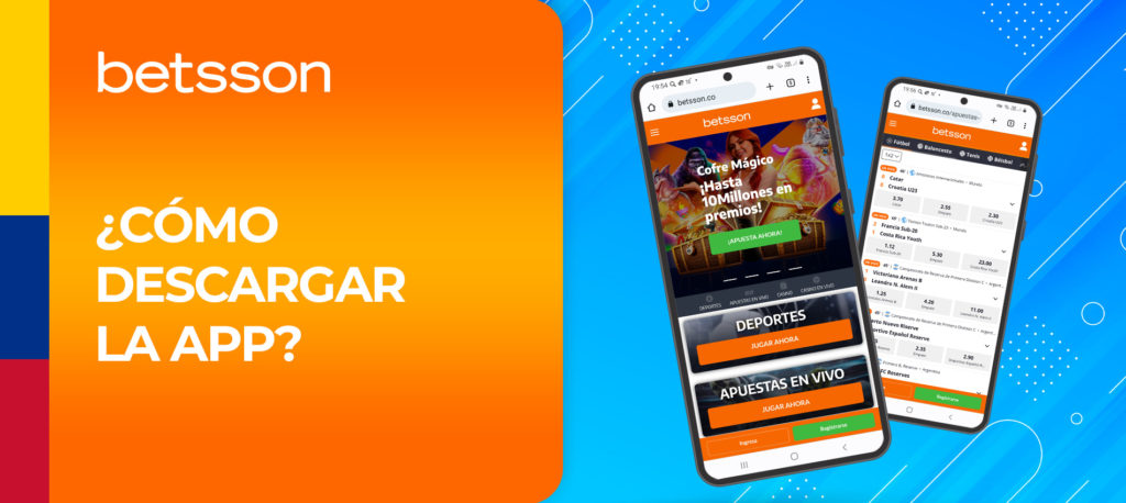 Instrucciones paso a paso para instalar la aplicación móvil de Betsson para Android e iOS