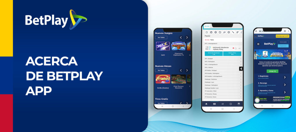 Imagen de la aplicación Betplay para móviles