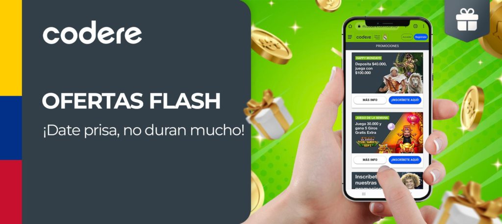 Cómo recibir Ofertas Flash de Codere