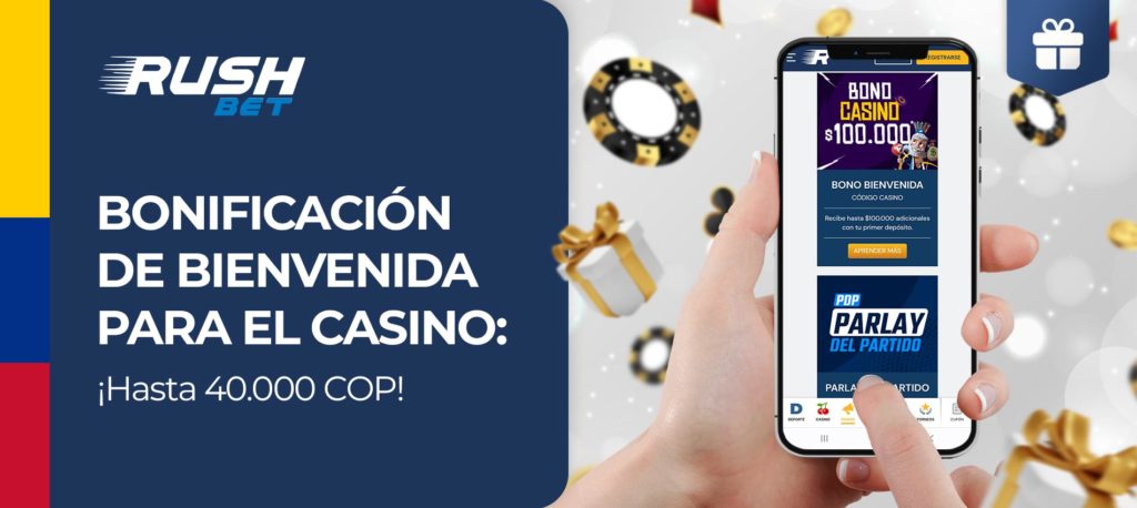 ¿Cómo consigo un bono de casino en Rushbet?