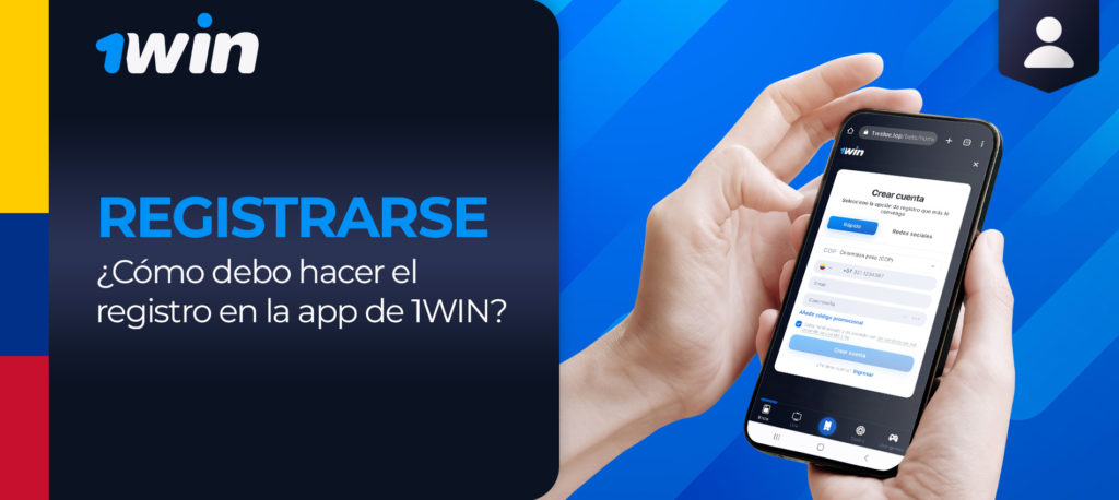 ¿Cómo me inscribo en 1Win a través de la aplicación móvil? 