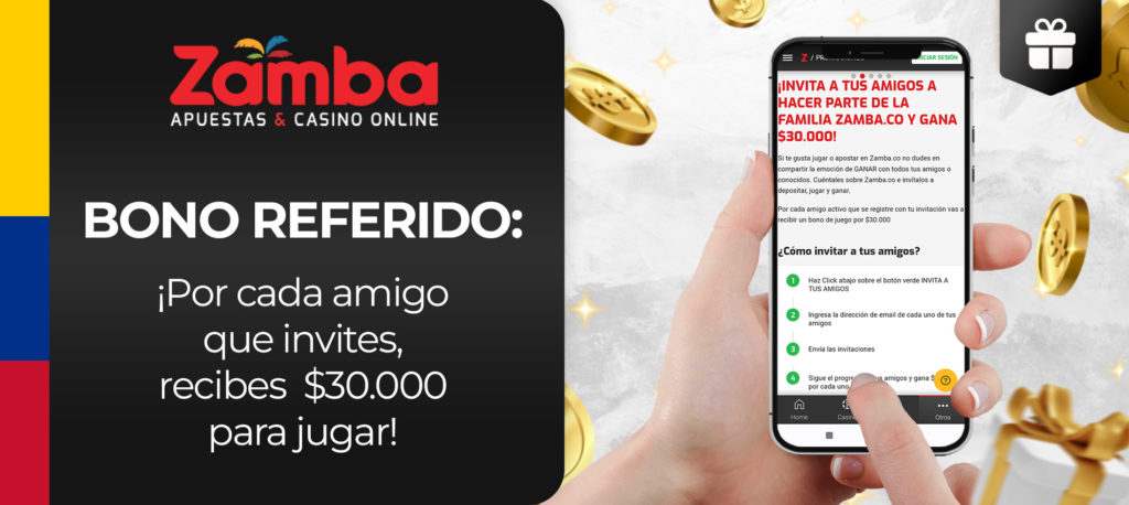 ¿Cómo consigo un bono amigo en Zamba en Colombia?