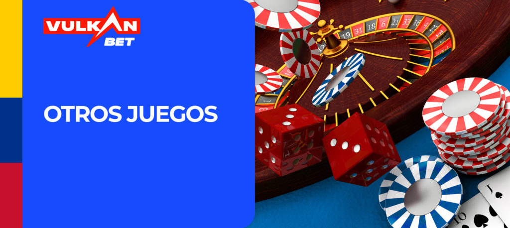 Tipos de juegos de casino en el sitio de apuestas Vulkan Bet