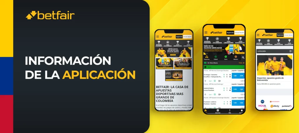 La Betfair App no está disponible, pero existe la opción de utilizar la versión móvil para Android e iOS