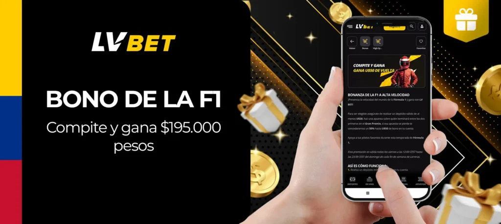 ¿Cómo obtener el bono F1 en LVbet en Colombia?