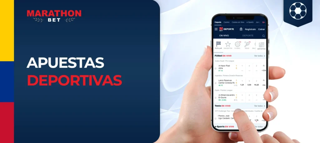 ¿Qué deportes para apostar ofrece la casa de apuestas Marathonbet?