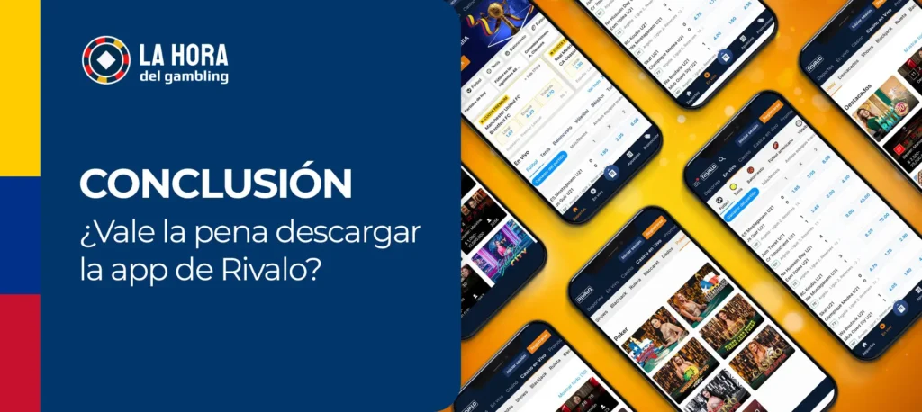 Conclusiones de los expertos de lahoradelgambling sobre la app móvil de Rivalo en Colombia