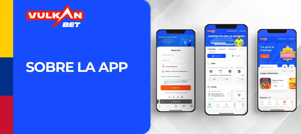 Reseña sobre la app móvil de la casa de apuestas deportivas VulkanBet en Colombia