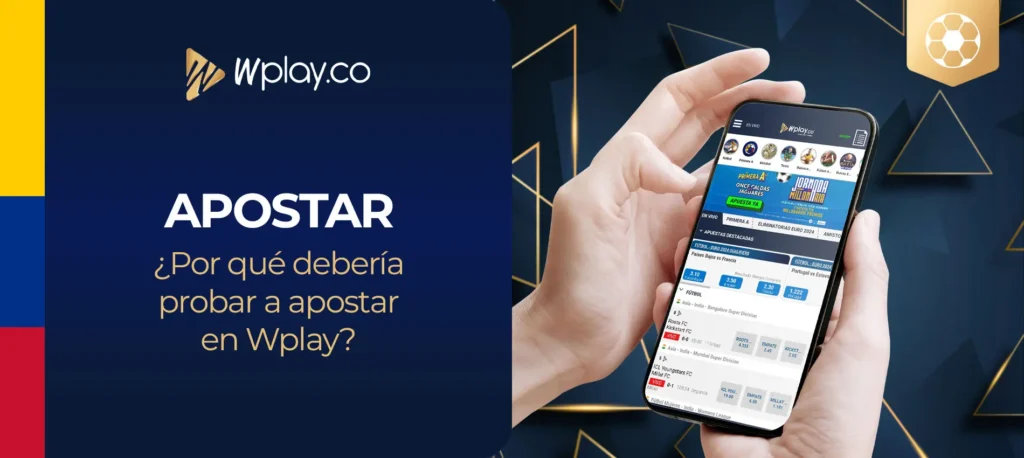 Apuestas deportivas en la aplicación móvil de WPlay en Colombia