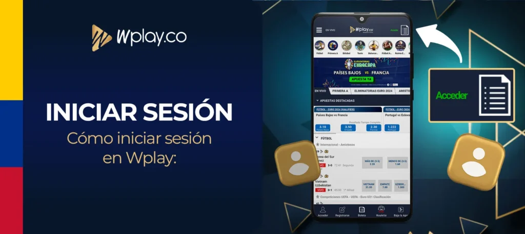 Guía paso a paso para iniciar sesión en una cuenta de Wplay en Colombia