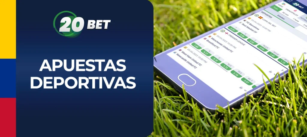 Resumen del mercado de apuestas deportivas en la casa de apuestas 20bet en Colombia