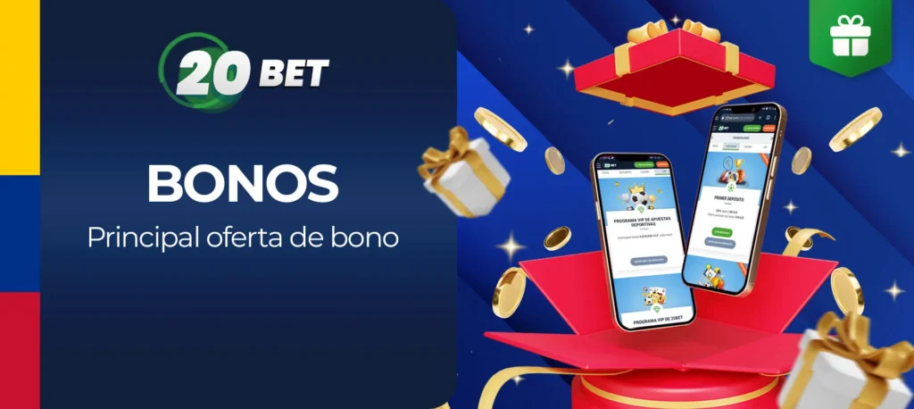 Todos los bonos y promociones para usuarios nuevos y experimentados en 20bet Colombia