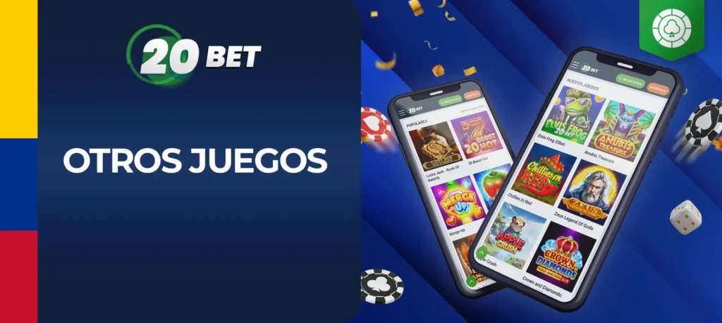 Casino y otros juegos en 20bet