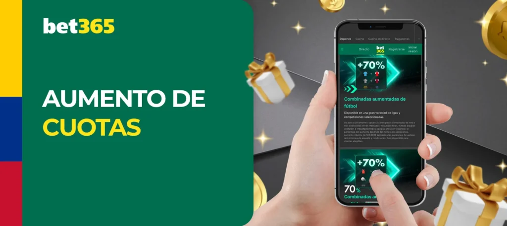 Bet365 le ofrece la oportunidad de beneficiarse de cuotas más altas 