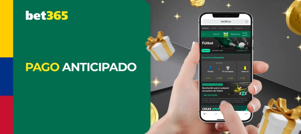 Bet365 Condiciones de pago por adelantado