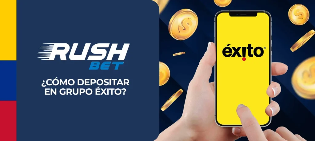 Guía paso a paso de cómo recargar la cuenta de juego Rushbet con Exito en Colombia