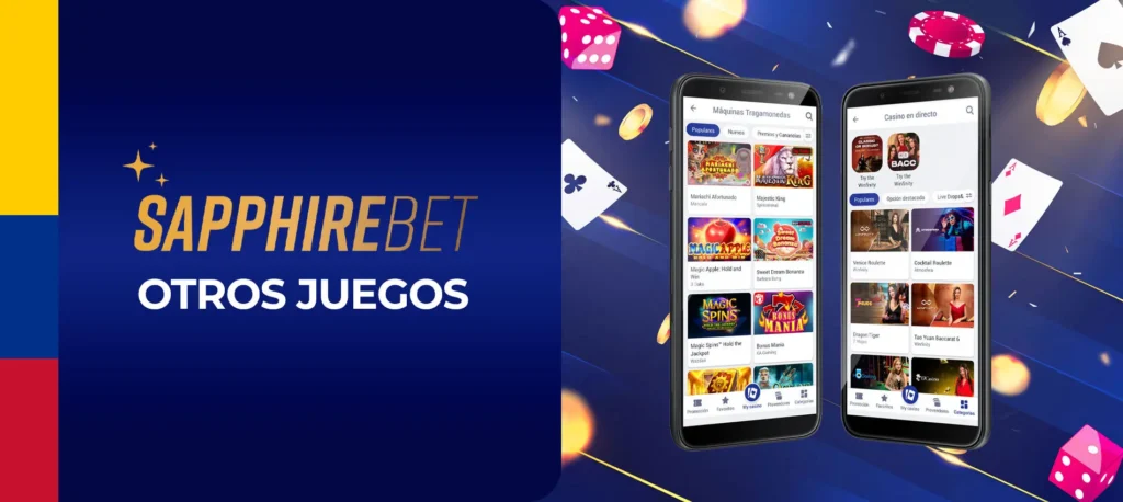 Casino y otros juegos en SapphireBet