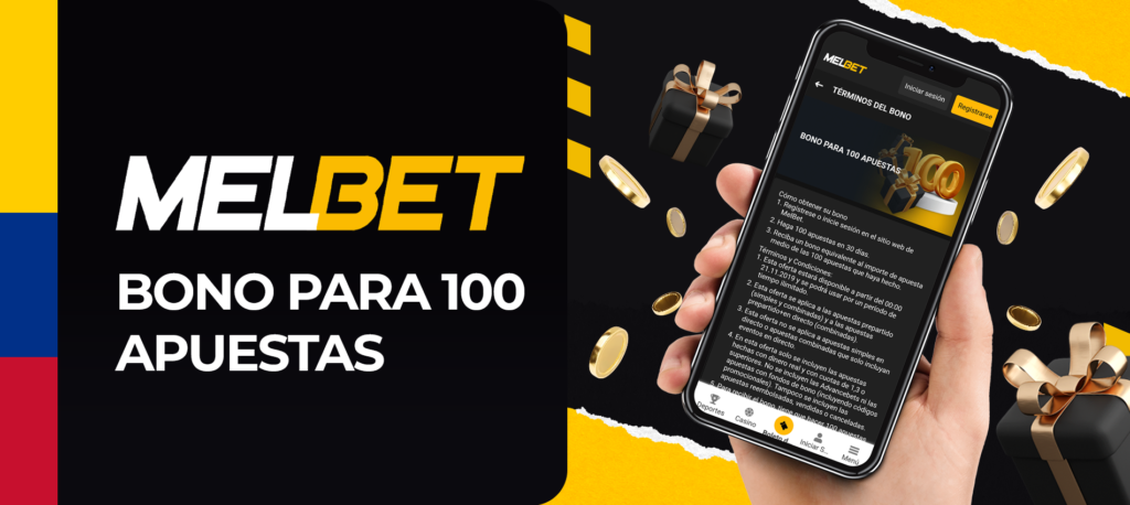 Realiza 100 apuestas durante el mes y consigue un bono de Melbet en Colombia