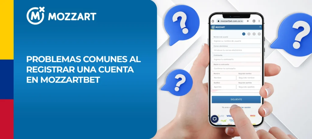 ¿Qué problemas puedo encontrar al registrarme en MozzartBet?