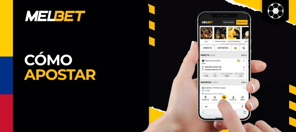 Instrucciones para apostar en la web de Melbet