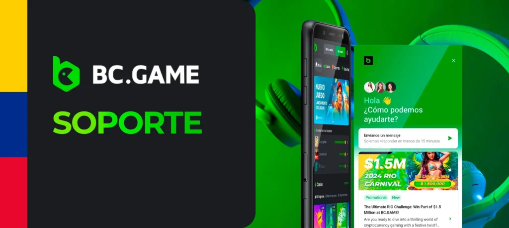 Atención al cliente en la plataforma de apuestas BC Game en Colombia