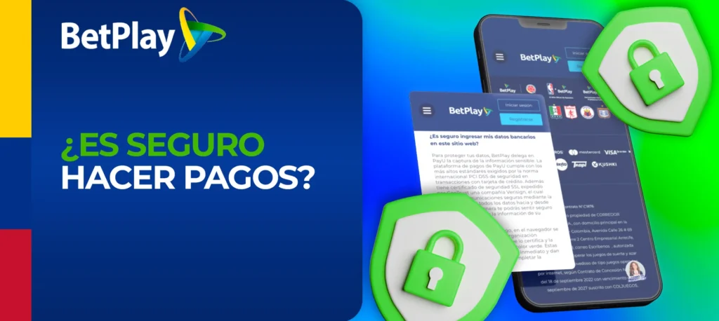 Betplay ofrece sistemas de pago seguros 