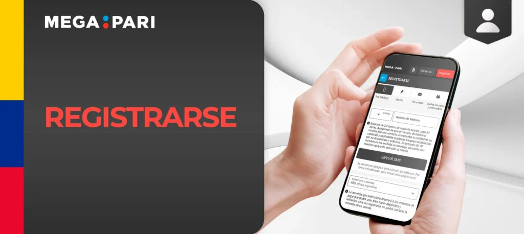 Instrucciones de registro en el sitio web de Megapari